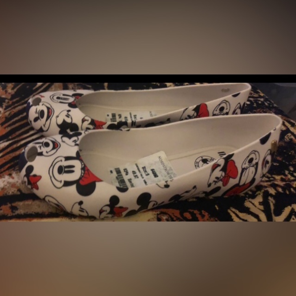 Melissa Minnie Mouse Ballet Disney Flats Size 5 - Picture 4 of 10